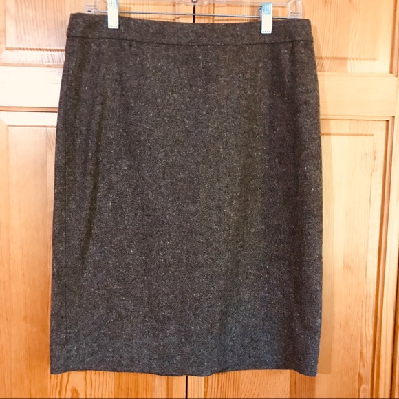 J. Crew Dresses & Skirts - J. Crew Brown Tweed Pencil Skirt Sz 10